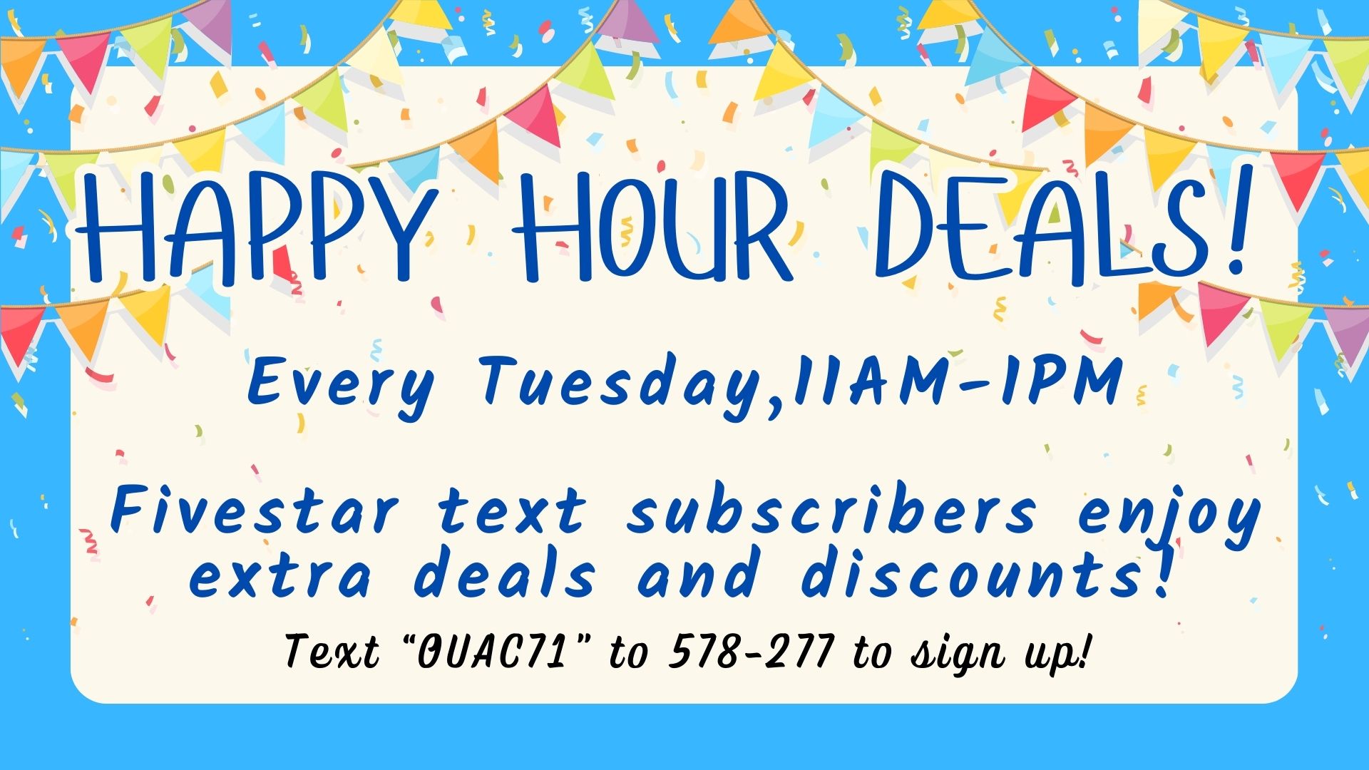 Happy Hour Deals!